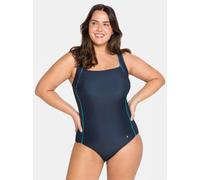 sheego Badeanzug mit verstellbaren Trägern und Shaping-Effekt, blau, 54 F nachtblau