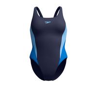 Badeanzug SPEEDO, Damen, Gr. 38, N-Gr, blau (lagoon blau), Obermaterial: 80% Nylon, 20% Elasthan, sportlich, Badeanzüge, schnell trocknend (14485507-38) lagoon blau