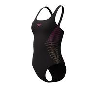 Speedo Placement Muscleback Swimsuit Schwarz UK 36 Damen