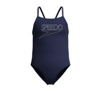 Badeanzug SPEEDO Gr. 152, blau (nvy, blu), Badeanzüge, Mädchen, 152 (146), N-Gr, Obermaterial: 100% Polyester, Badeanzug (19134962-152) nvy, blu
