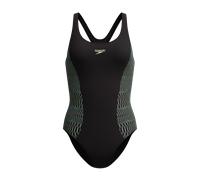 Badeanzug SPEEDO Gr. 42, blk, ltgrn, Badeanzüge, Damen, 42, N-Gr, Obermaterial: 80% Nylon, 20% Elasthan, Badeanzug, schnell trocknend (28361420-42) blk, ltgrn