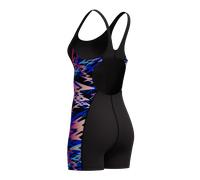 Badeanzug SPEEDO "HYPERBOOM SPLC MSBK LEGSUIT BLK/PNK", Damen, Gr. 44, N-Gr, schwarz (blk, pnk), Obermaterial: 100% Polyester, Badeanzüge Badeanzug (86187865-44) blk, pnk