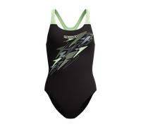 Speedo Medley Logo Medalist Swimsuit Schwarz UK 36 Frau