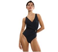 Badeanzug TRIUMPH, Damen, Gr. 40, Cup D, schwarz, Obermaterial: 77% Polyamid, 23% Elasthan, Badeanzüge Badeanzug (40731555-40) schwarz