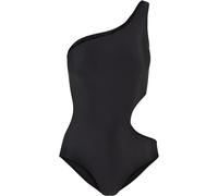 Urban Classics Damen Badeanzug TB6888 – asymmetrischer Cut-Out – Schwarz Größe S