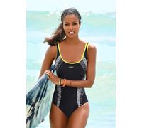 Badeanzug VENICE BEACH 36, N-Gr schwarz Damen Badeanzüge mit Einsätzen in Melange-Optik Badeanzüge 36, N-Gr schwarz