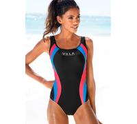 Badeanzug VENICE BEACH Gr. 42, N-Gr, schwarz Damen Badeanzüge Ocean Blue Mit Logodruck und Colorblocking-Einsätzen (54411340-42)