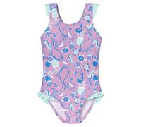 Badeanzug Wirkware recycelt LSF40+ Meerestiere Rüschen beere - Aqua 92