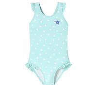 Badeanzug Wirkware recycelt LSF40+ Punkte Schildkröte hellgrün - Aqua 104