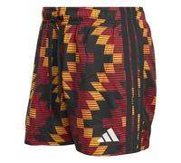 adidas Herren Football-Inspired Graphic Swim 5 Inch Swimwear, Collegiate Gold/White, L