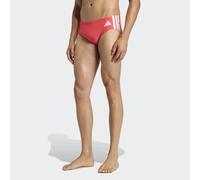 Badehose ADIDAS PERFORMANCE "3-STREIFEN", Herren, Gr. 4 (S), N-Gr, semi lucid rot, weiß, Obermaterial: 78% Polyamid, 22% Elasthan, Badehosen Badehose (26079462-4) semi lucid rot, weiß