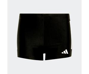 Badehose ADIDAS PERFORMANCE "3S BLD BOXER Y", Jungen, Gr. 98, N-Gr, schwarz-weiß (schwarz, weiß), Obermaterial: 78% Polyamid, 22% Elasthan, Badehosen Badehose, für Kinder entwickelt (59405451-98) schw