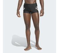 Badehose ADIDAS PERFORMANCE "BIG BARS BOXER", Herren, Gr. 4, N-Gr, schwarz (schwarz, weiß), Obermaterial: 78% Polyamid, 22% Elasthan, Badehosen Badehose (47733400-4) schwarz, weiß