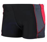 Badehose AQUARTI "Badehose Aquarti Herren Badehose Kurz mit Kontrastpaspel", Damen, Gr. XXL, N-Gr, rot (07 schwarz, graphit, rot), Obermaterial: 80% Polyamid PA. 20% Elasthan EL., Badehosen Badehose (