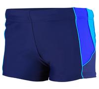 Badehose AQUARTI "Badehose Aquarti Herren Badehose Kurz mit Kontrastpaspel", Damen, Gr. 3XL, N-Gr, blau (07 dunkelblau, blau, hellblau), Obermaterial: 80% Polyamid PA. 20% Elasthan EL., Badehosen Bade