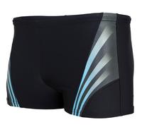 Badehose AQUARTI "Badehose Aquarti Herren Badehose Kurz Sportlich Streifen", Damen, Gr. 5XL, N-Gr, blau (schwarz, blau), Obermaterial: 80% Polyamid PA. 20% Elasthan EL., Badehosen Badehose (40749245-5