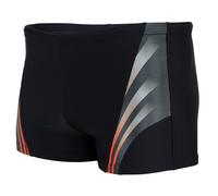 Badehose AQUARTI "Badehose Aquarti Herren Badehose Kurz Sportlich Streifen", Herren, Gr. 6XL, N-Gr, rot (schwarz, rot), Obermaterial: 80% Polyamid PA. 20% Elasthan EL., Badehosen Badehose (46927234-6X