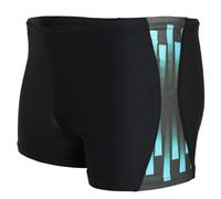 Badehose AQUARTI "Badehose Aquarti Herren Badehose Kurz Sportlich Streifen", Herren, Gr. L, N-Gr, blau (schwarz, blau), Obermaterial: 80% Polyamid PA. 20% Elasthan EL., Badehosen Badehose (16023561-L)