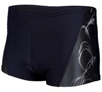 Badehose AQUARTI "Badehose Aquarti Herren Badehose Kurz Sportlich Streifen", Herren, Gr. XXL, N-Gr, grau (16201 schwarz, graphit), Obermaterial: 80% Polyamid PA. 20% Elasthan EL., Badehosen Badehose (