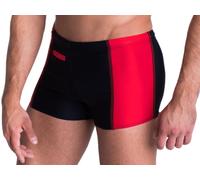 Badehose AQUARTI "Badehose Aquarti Herren Badehose mit Reißverschlusstasche", Herren, Gr. L, N-Gr, rot (schwarz, rot), Obermaterial: 80% Polyamid PA. 20% Elasthan EL., Badehosen Badehose (22186502-L) 