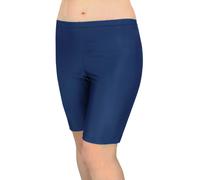 Aquarti Damen Schwimmradler Badehose Schwimmhose große Größen, Farbe: Dunkelblau, Größe: 46