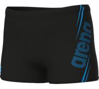 Badehose ARENA "B ARENA BOLD SWIM SHORT für Jungs", Jungen, Gr. 140, N-Gr, schwarz (schwarz, turquoise), Obermaterial: 100% Polyester, Badehosen Badehose, chlorbeständiges MaxLife Eco Material, schnel