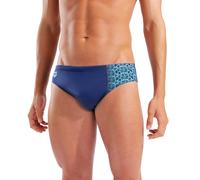 Badehose ARENA "M ARENA LOGO SWIM BRIEFS", Damen, Gr. 6L, N-Gr, navy, water, Obermaterial: 100% Polyester, Badehosen Badehose, Performance Schnittform, mit innenliegendem Kordelzug (94235657-6) navy,