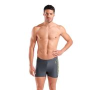 Badehose ARENA "MEN'S ARENA SCRATCHY SWIM SHORT", Herren, Gr. 8, N-Gr, grau (asphalt), Obermaterial: 80% Polyamid, 20% Elasthan, Badehosen (96888323-8) asphalt