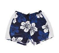 Badehose Blumenmuster Blau Blau 4XL/30/