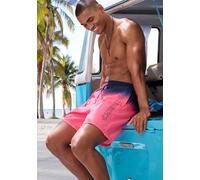 Badehose CHIEMSEE, Herren, Gr. S (46/48), N-Gr, blau (marine, pink), Recycling-Polyester, Farbverlauf, Badehosen Badehose, mit modernem Farbverlauf (24837769-S) marine, pink