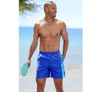 Badehose CHIEMSEE, Herren, Gr. S (46/48), N-Gr, blau, Recycling-Polyester, Badehosen Badehose, mit Logoschriftzug (22116522-S) blau