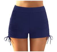 Badehose Damen Lang Knielang Mit Kontraststreifen Sportlicher Look Für Aquafitness Und Wassergymnastik