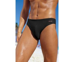 Badehose H.I.S, Herren, Gr. 6, N-Gr, schwarz, Polyamid, unifarben, Badehosen Badehose, in klassischer Form, Topseller (610957-6)