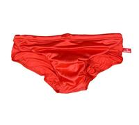 Badehose Herren Badeslip Kurz Eng Sexy Badehosen Männer Slip Jungen Schwimmhose Badeshorts Bunter Short Tunnelzug Lustig Sommer Brief Swim Short Rot L