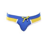 Badehose Herren Badeslip Kurz Eng Slip Männer Badehosen Schwimmhose Jungen Bunter Badeshorts Short Tunnelzug Men's Shading Swim Briefs Unterhosen Bikini Beach Soft Shorts BU2 XXL
