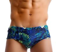 Badehose Herren Eng Kurz Schwimmhose Slip Sexy Badeslip Herren Sommer Badeshorts Badeshorts Bunter Short Schnelltrockend Lustig Swimming Trunks Swimming Swim Briefs Grün XXL