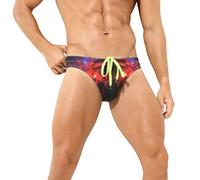 Badehose Herren Eng Kurz Slip Schwimmhose Sexy Badeslip Herren Sommer Badeshorts Badeshorts Bunter Short Lustig Schnelltrockend Swimming Trunks Swimming Swim Briefs Rot M