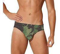 Badehose Herren Kurz Badeslip Camo Eng Slip Männer Badehosen Jungen Schwimmhose Bunter Badeshorts Slips Tunnelzug Men's Shading Swim Briefs Sommer Brief Swim Short AG L