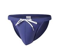 Badehose Herren Kurz Badeslip Eng Sexy Badehosen Männer Slip Schwimmhose Jungen Bunter Badeshorts Slips Tunnelzug Men's Shading Swim Briefs Sommer Brief Swim Short BU1 XXL