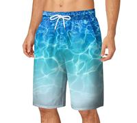 Badehose Herren Kurz Schwimmshorts Boardshorts Sporthose Beachwear Kurze Hose Schnelltrocknend Strandhose Surf Shorts Mit Mash-Innenfutter Badeshorts Summer Short