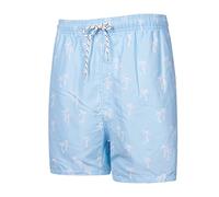 Badehose Herren， Musterdruck Elastische Taille Kordelzug Kurze Hosen Mit Taschen Atmungsaktiv Schwimmhose Basic Bermuda Shorts Sommer Shorts Swimming Shorts Badehose Kurz