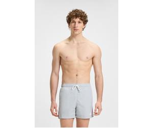 Badehose HUGO UNDERWEAR "Haiti", Herren, Gr. L (52), N-Gr, light, pastel grau 050, Microfaser, Obermaterial: 100% Polyacryl, Badehosen Badehose, mit Markenschriftzug auf der Kordel (17774908-L) light,