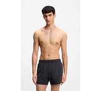 Badehose HUGO UNDERWEAR "TIKI", Herren, Gr. M (50), N-Gr, schwarz (schwarz 001), Microfaser, Obermaterial: 100% Polyester, Badehosen Badehose, mit elastischem Bund (74366208-M) schwarz 001