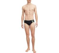 Badehose MCKINLEY "HE.-BADEHOSE NORM BRIEFS M", Herren, Gr. 8, N-Gr, schwarz (schwarz, grün lime), Web, Polyamid, unifarben, Badehosen Badehose, Regular Fit, elastischer Bund, elastisches Material (21