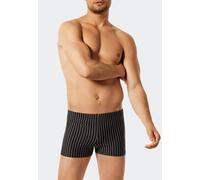 Badehose mit Reißverschlusstasche Wirkware recycelt Streifen schwarz - Nautical Casual 10
