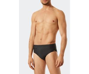 Badehose mit Reißverschlusstasche Wirkware recycelt Streifen schwarz - Nautical Casual 5