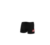 Badehose NIKE "SQUARE LEG", Jungen, Gr. S (128/134), N-Gr, schwarz, Jersey, Obermaterial: 82% Nylon, 18% Elasthan, Badehosen Badehose, für Kinder, mit innenliegendem Kordelzug, mit vorderem Innenfutte