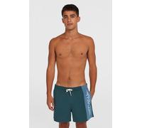 Badehose O'NEILL "O'NEILL RETRO 14'' SWIMSHORTS", Herren, Gr. L, N-Gr, grün (alma steel c), Obermaterial: 100% Polyester, Badehosen Badehose (79995938-L) alma steel c