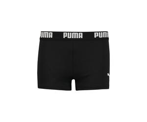 Badehose PUMA "PUMA SWIM BOYS LOGO TRUNKS", Kinder, Gr. 128, N-Gr, schwarz, Obermaterial: 80% Polyamid, 20% Elasthan, Badehosen Badehose, mit elastischem Bund, für Boys, Logoschriftzug (74721254-128)