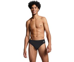 Badehose PUMA "PUMA SWIM MEN CLASSIC SWIM BRIEF", Herren, Gr. S, N-Gr, schwarz, Web, Elasthan, Polyester, unifarben, Badehosen Badehose, mit seitlichem Logoprint (28550108-S) schwarz